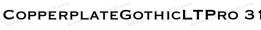 CopperplateGothicLTPro 31BC字体转换